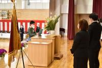 着任式の代表あいさつ