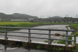 川の増水