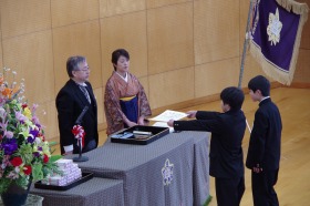 証書授与の様子