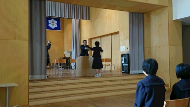 青少年赤十字加盟登録式の様子